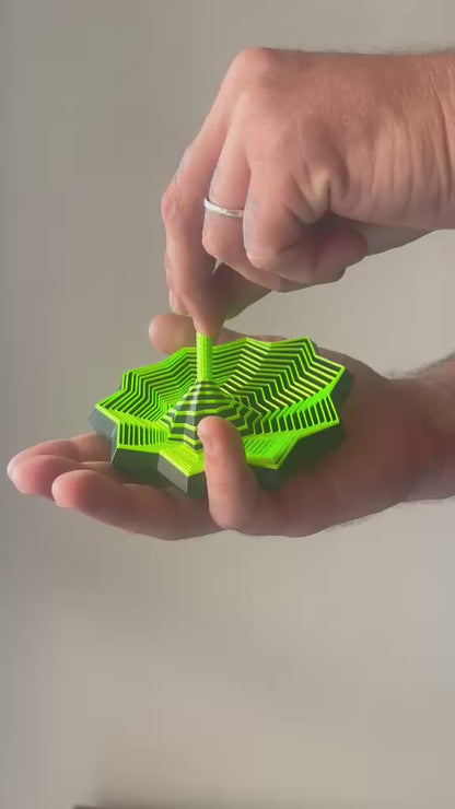 Estrela Sensorial brinquedo fidget toy modular impresso em 3D relaxante